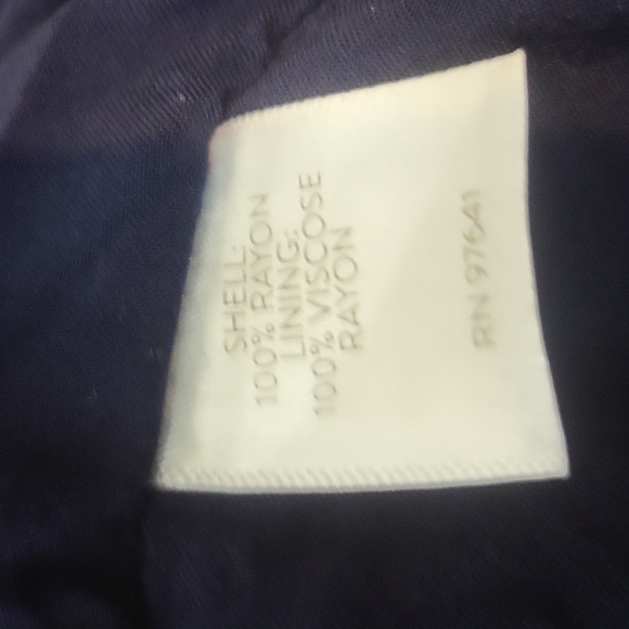 J. JILL Navy Floral  Rayon Sleeveless Hi Low Peplum Hem Maxi Dress - Picture 10 of 12